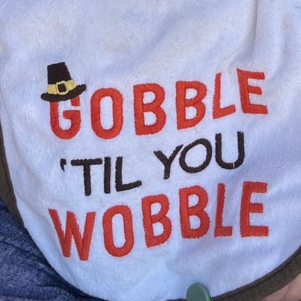 Embroidered Holiday baby bibs terry cotton